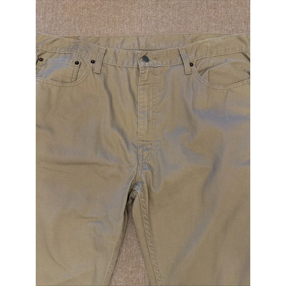 Levi’s 559 Relaxed Straight Mens Khaki Denim Pants Sz 40x32 100% Cotton